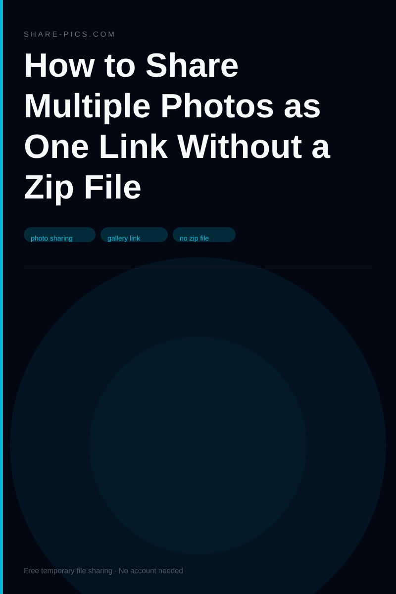 How to Share Multiple Photos as One Link Without a Zip File