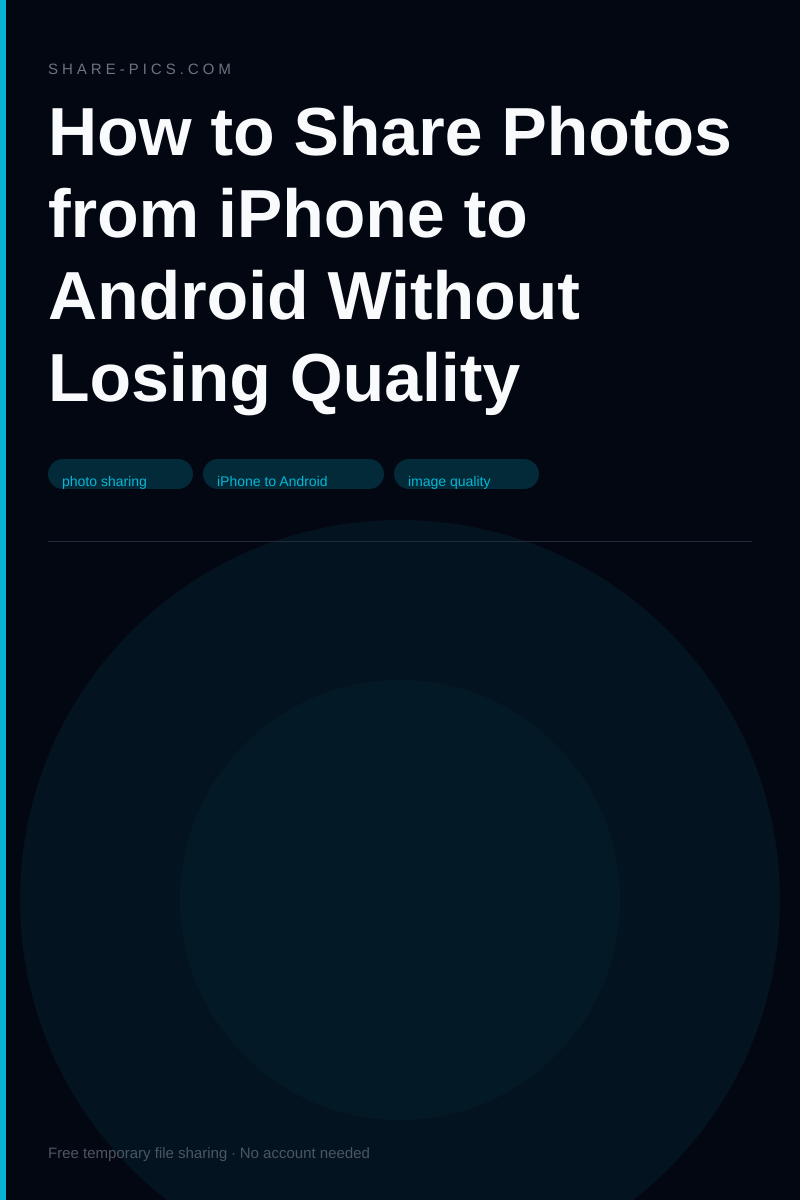 How to Share Photos from iPhone to Android Without Losing Quality