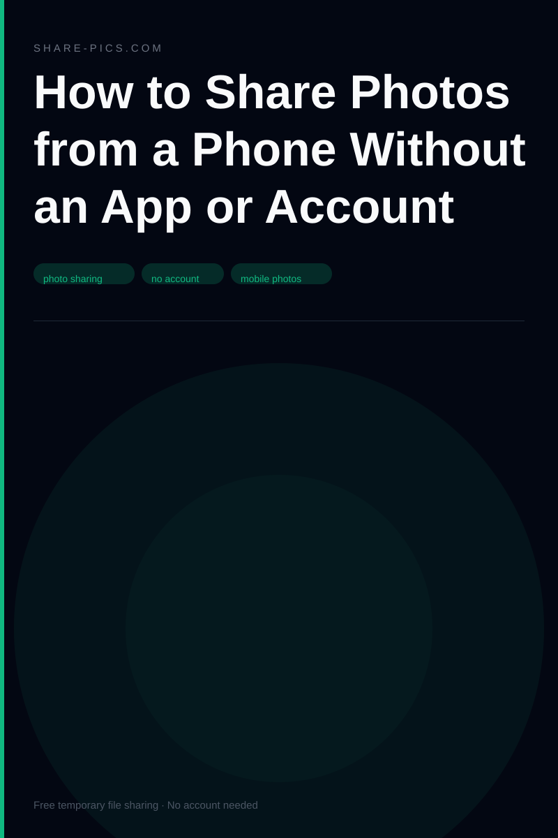 Cómo compartir fotos desde tu celular sin apps ni cuentas